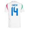 Officiële Voetbalshirt Italië Chiesa 14 Uit EK 2024 - Heren